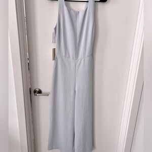 Aritzia Wilfred Ecoulement Pearl Gray Jumpsuit with Tie-Back - Size 6 US